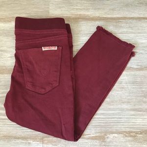 Hudson-Raw Hem Skinny Jeans. CLOSET CLOSING!